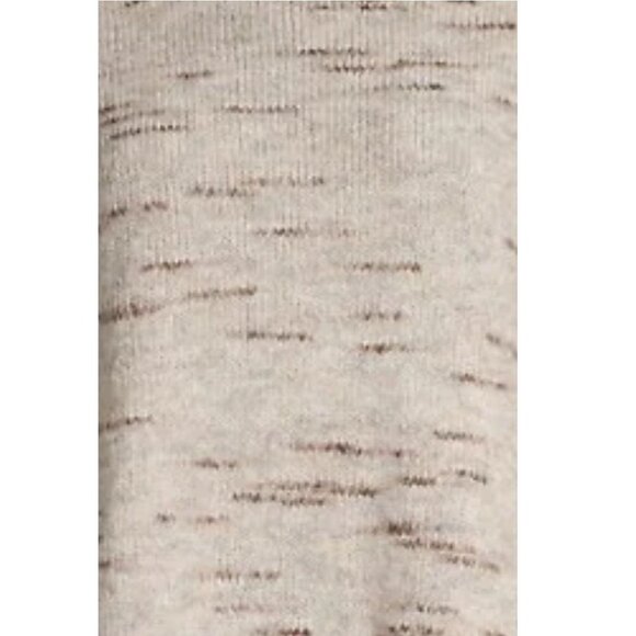 Max Studio Oatmeal Crew Neck Long Sleeve Pullover Sweater - Picture 5 of 5